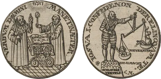 Medal with a balance, 1706